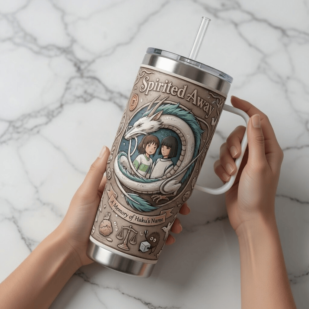 Premium SPA 40oz Tumbler With Handle TNSM