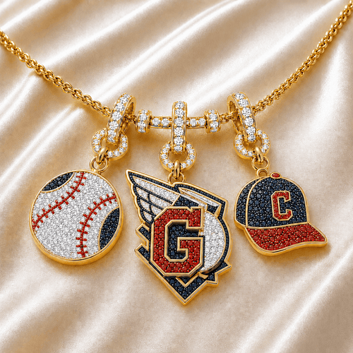 CLG Solid Gold Chain with Diamond Pendant TTTT