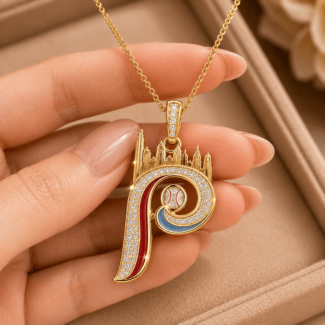 PPP Solid Gold Chain with Diamond Pendant BMD