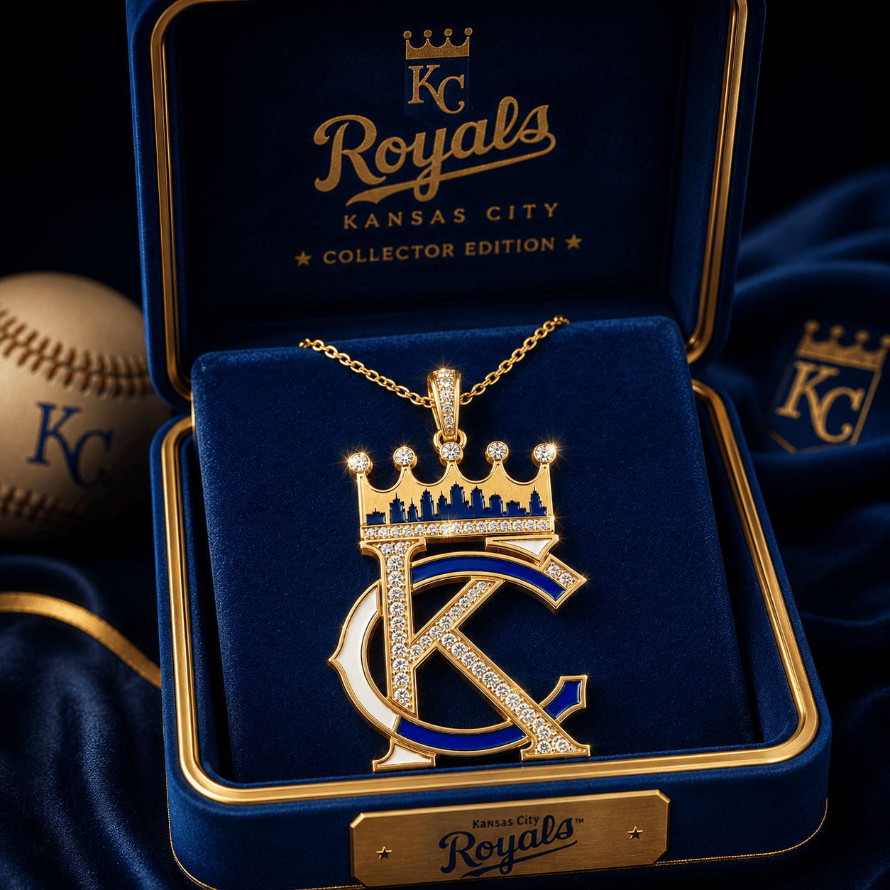 KCR Solid Gold Chain with Diamond Pendant BMD