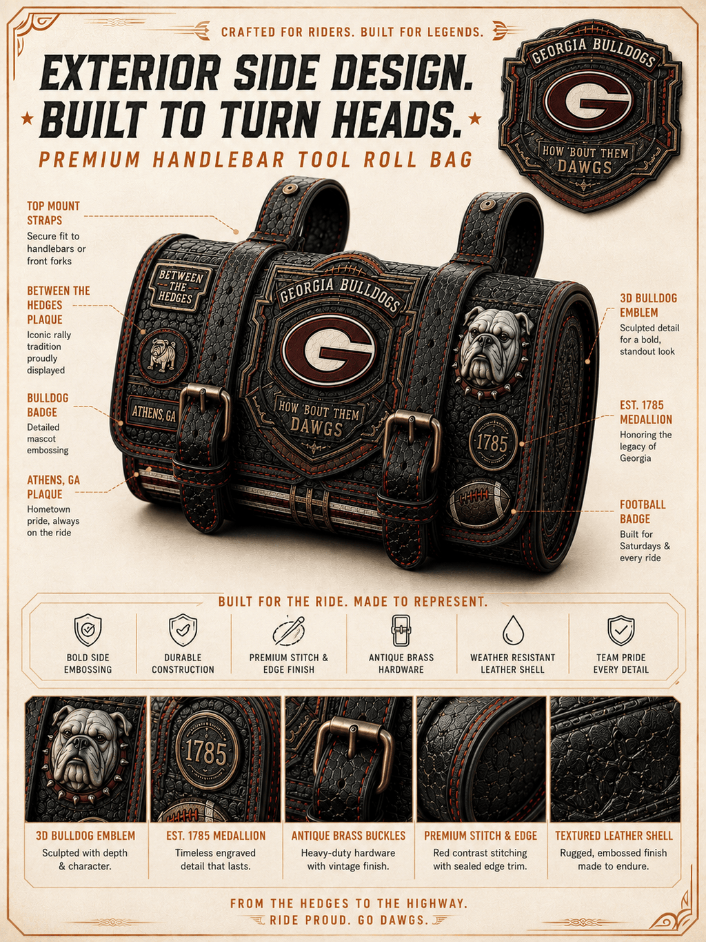 GGBD Premium Vintage Motorcycle Bag NTNA