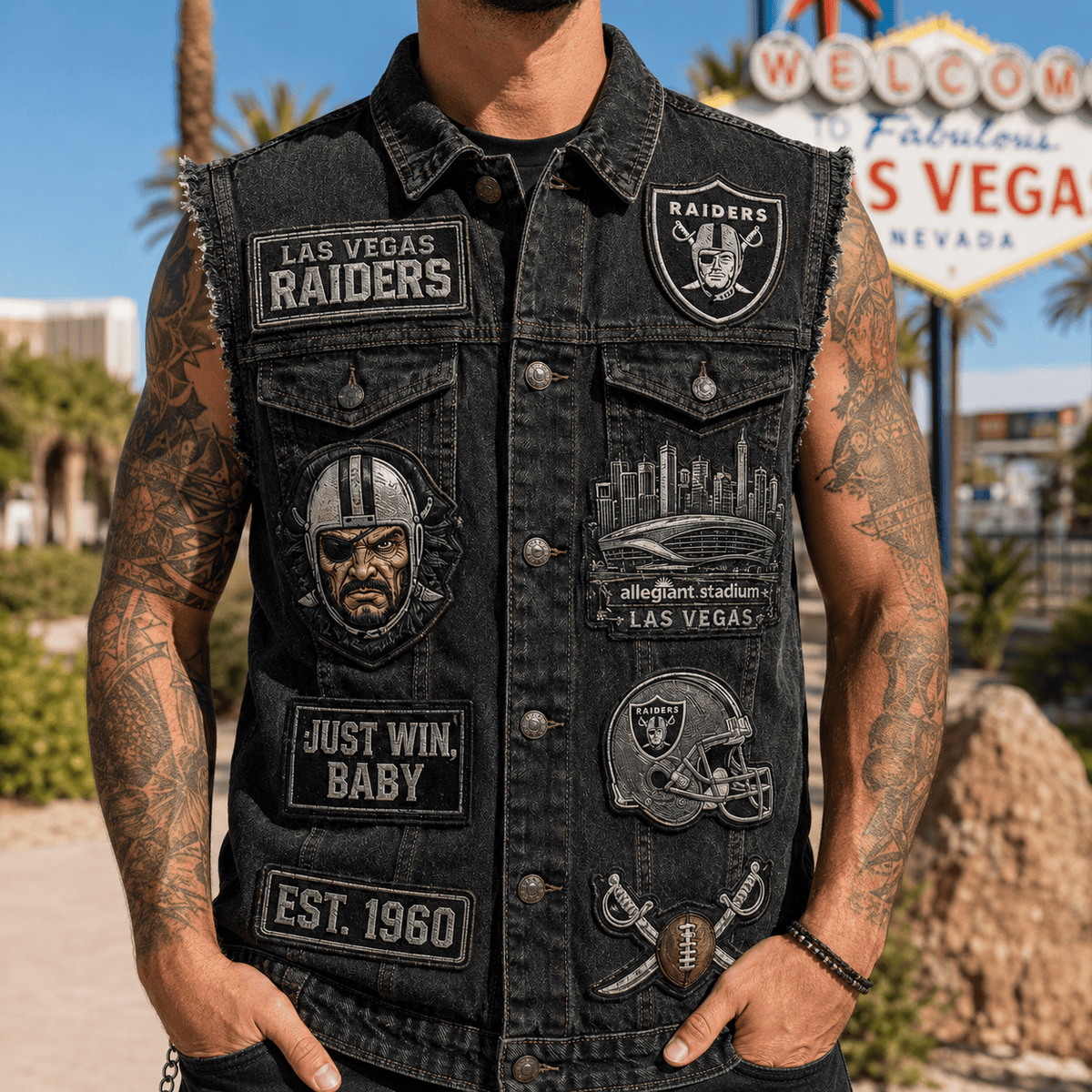LVR PREMIUM DENIM VEST LNTH