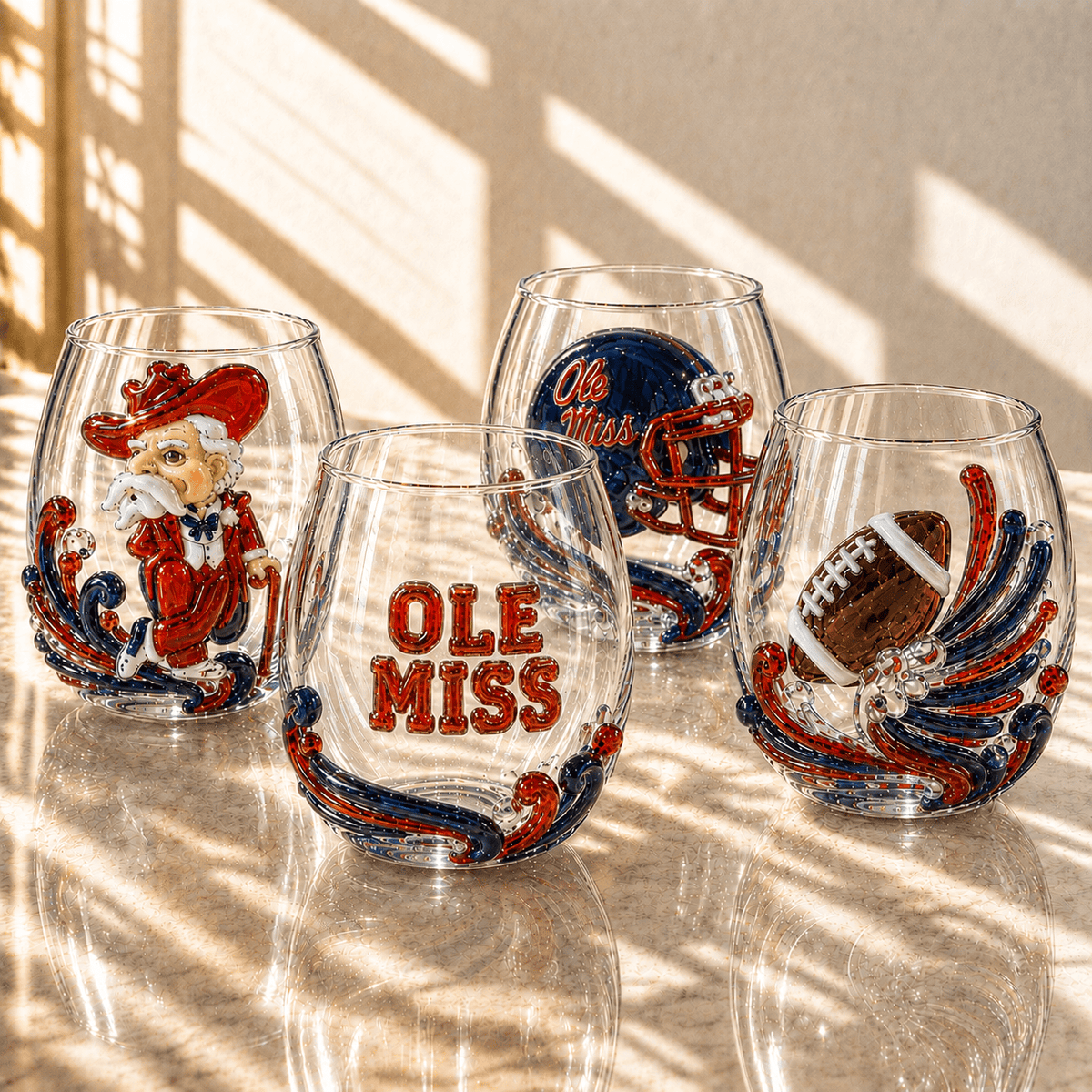 OMR Stemless Glass Cup Set TMH