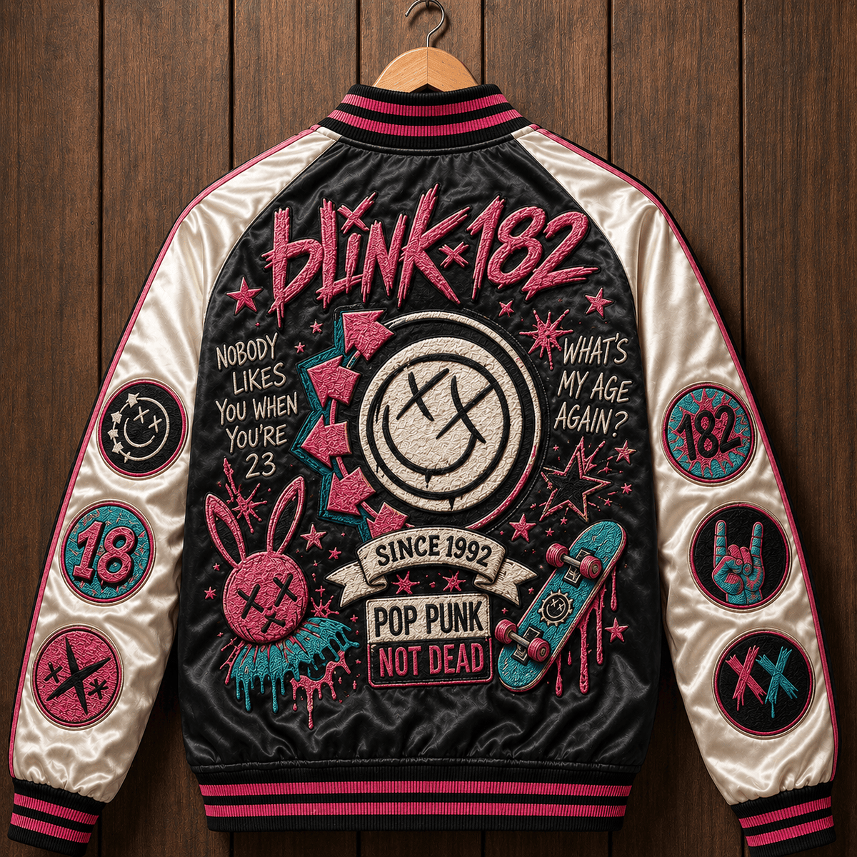 PREMIUM BLIK SATIN BASEBALL JACKET NTNA