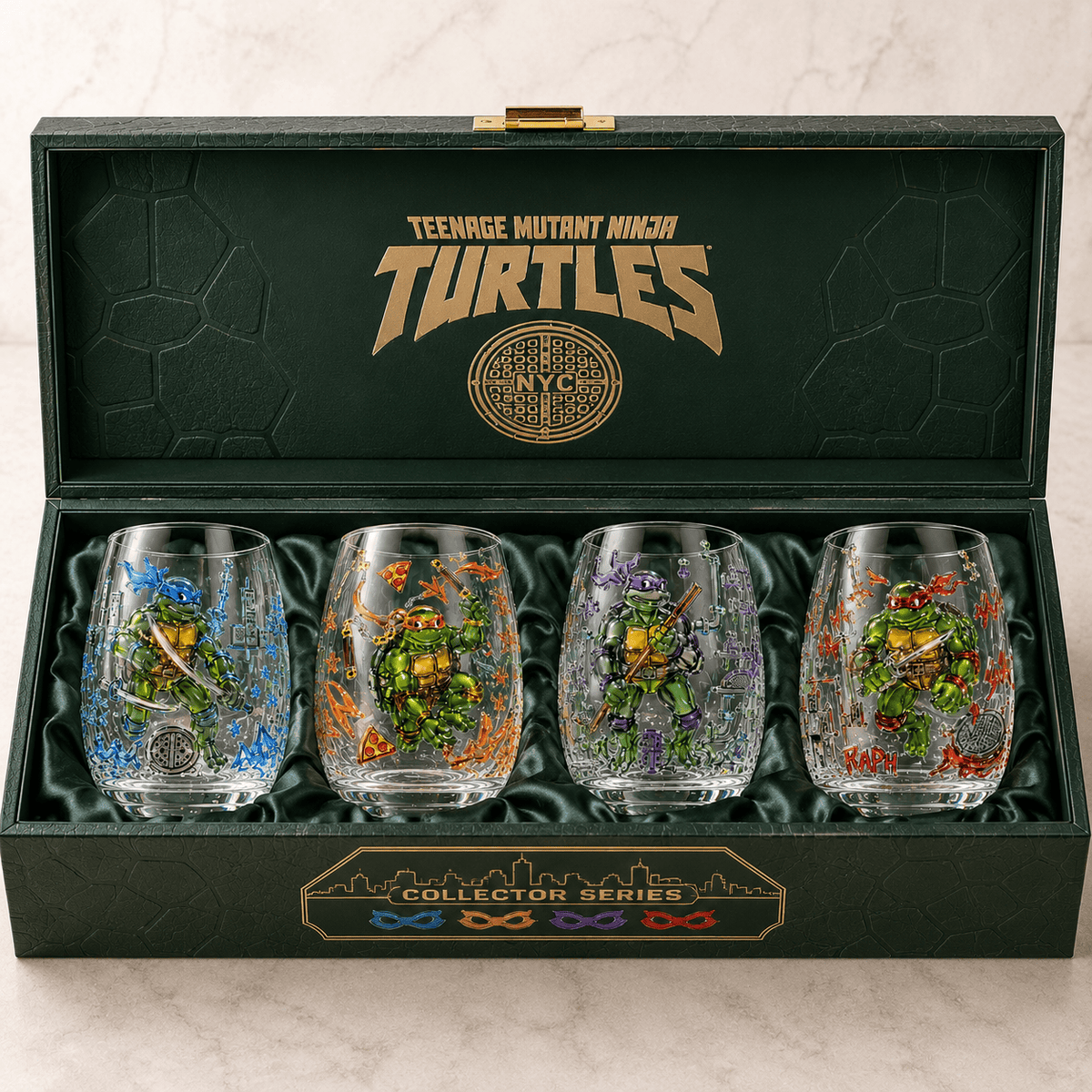 Premium TMNT Stemless Wine Glass Set BMD