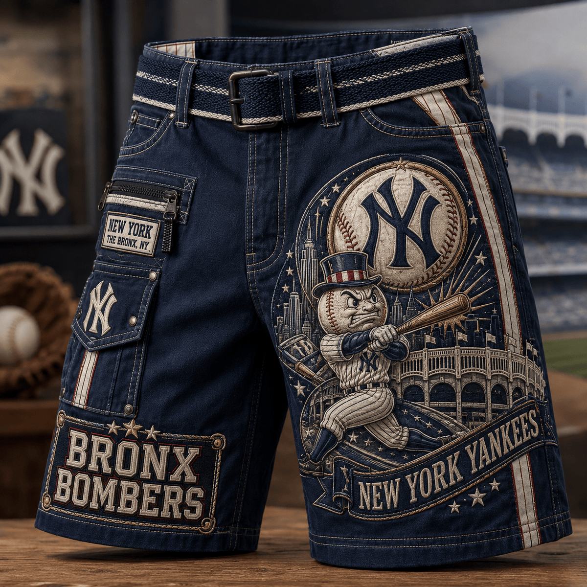 Premium NYY Casual Shorts HQH