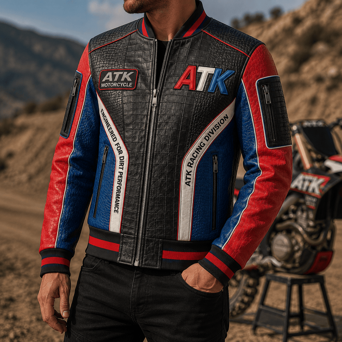 Premium ATK Leather Zipper Jacket TNSM