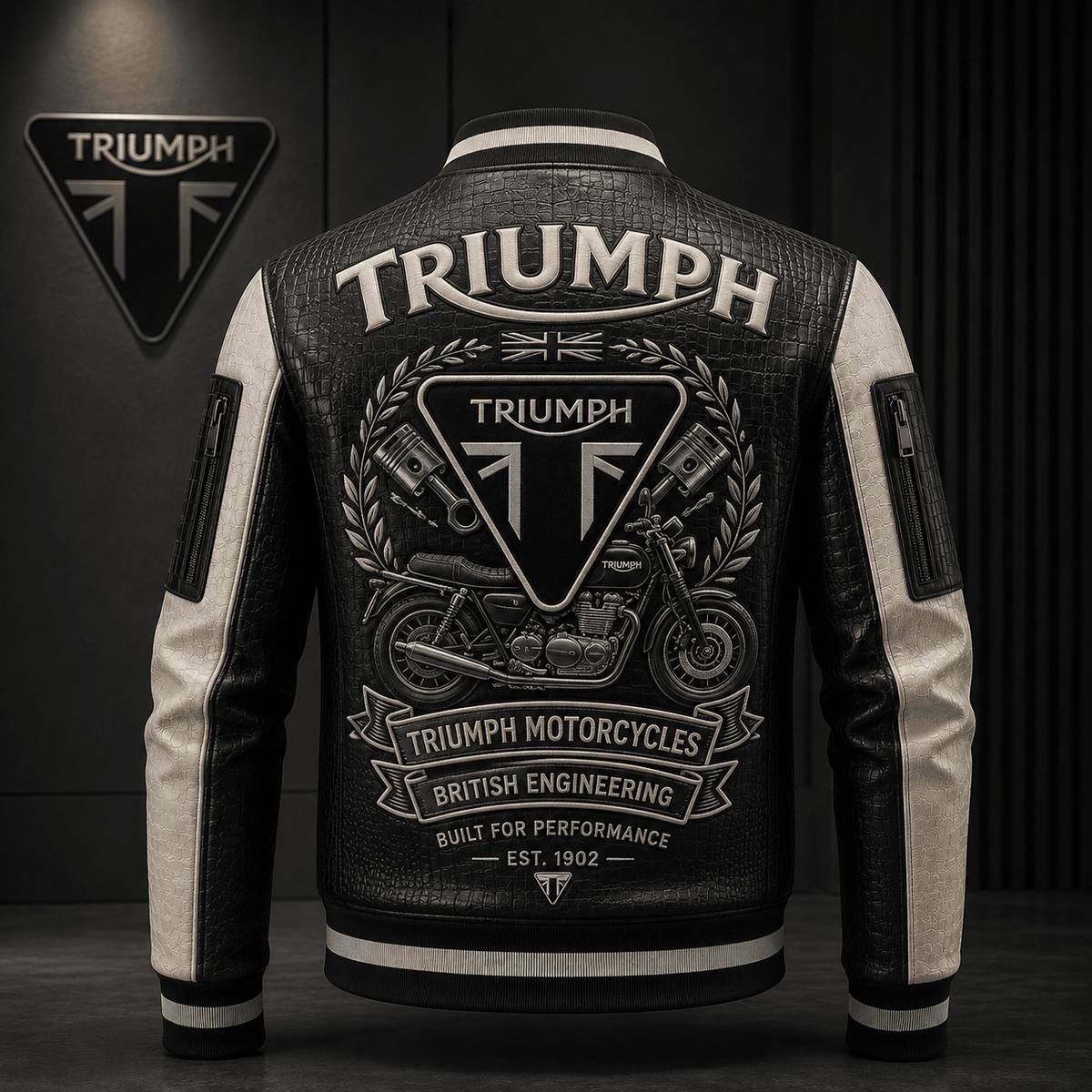 Premium TRI Leather Zipper Jacket TNSM