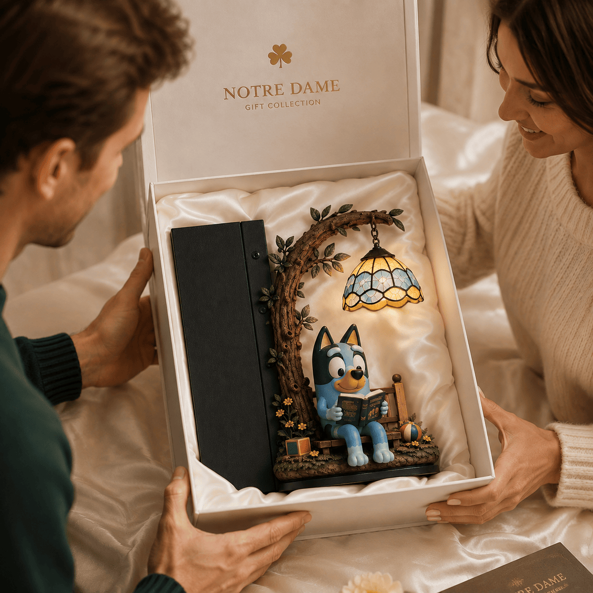 Premium BLU Bookshelf Figurines Lamp NTNA
