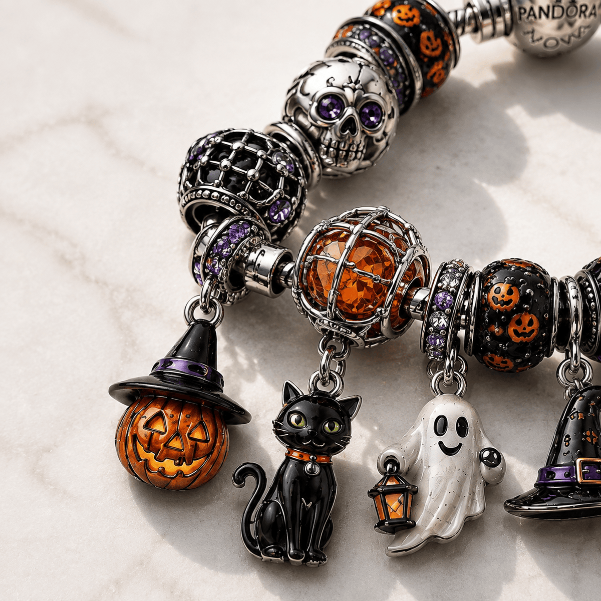 HHN silver Charm Bracelet Set BMD