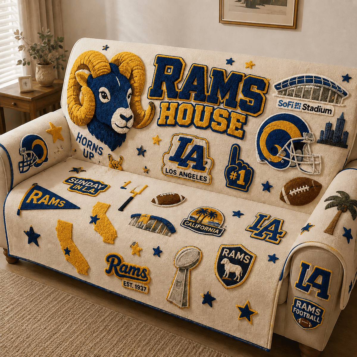 LARS Tufted Sofa Cover & Pillow Set DNBN