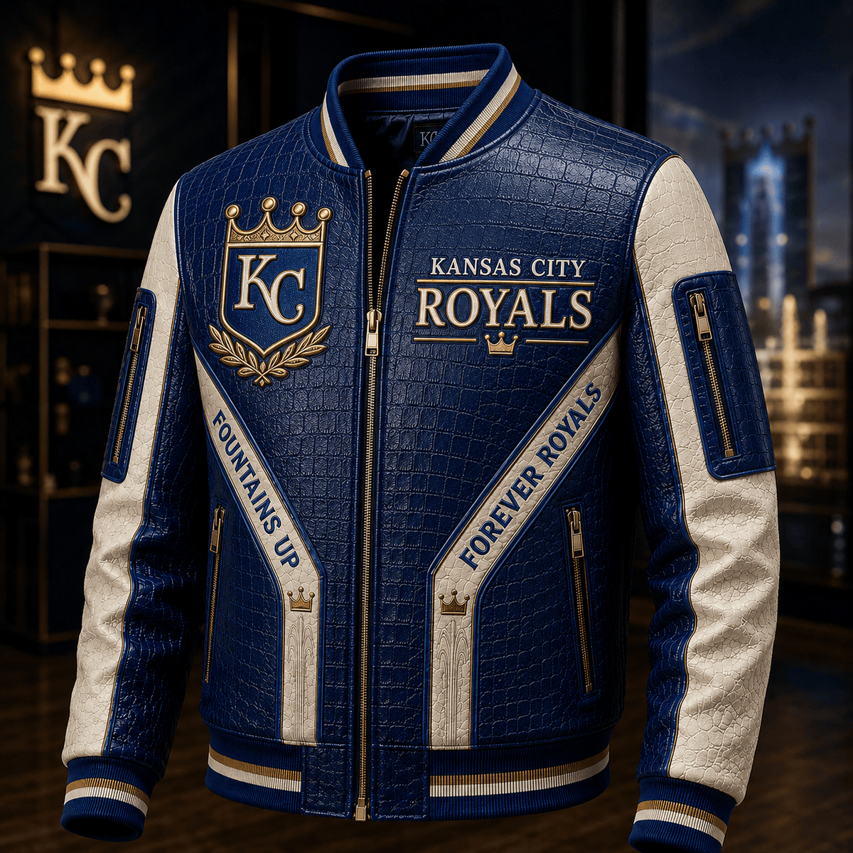 Premium KCR Leather Zipper Jacket TTMH