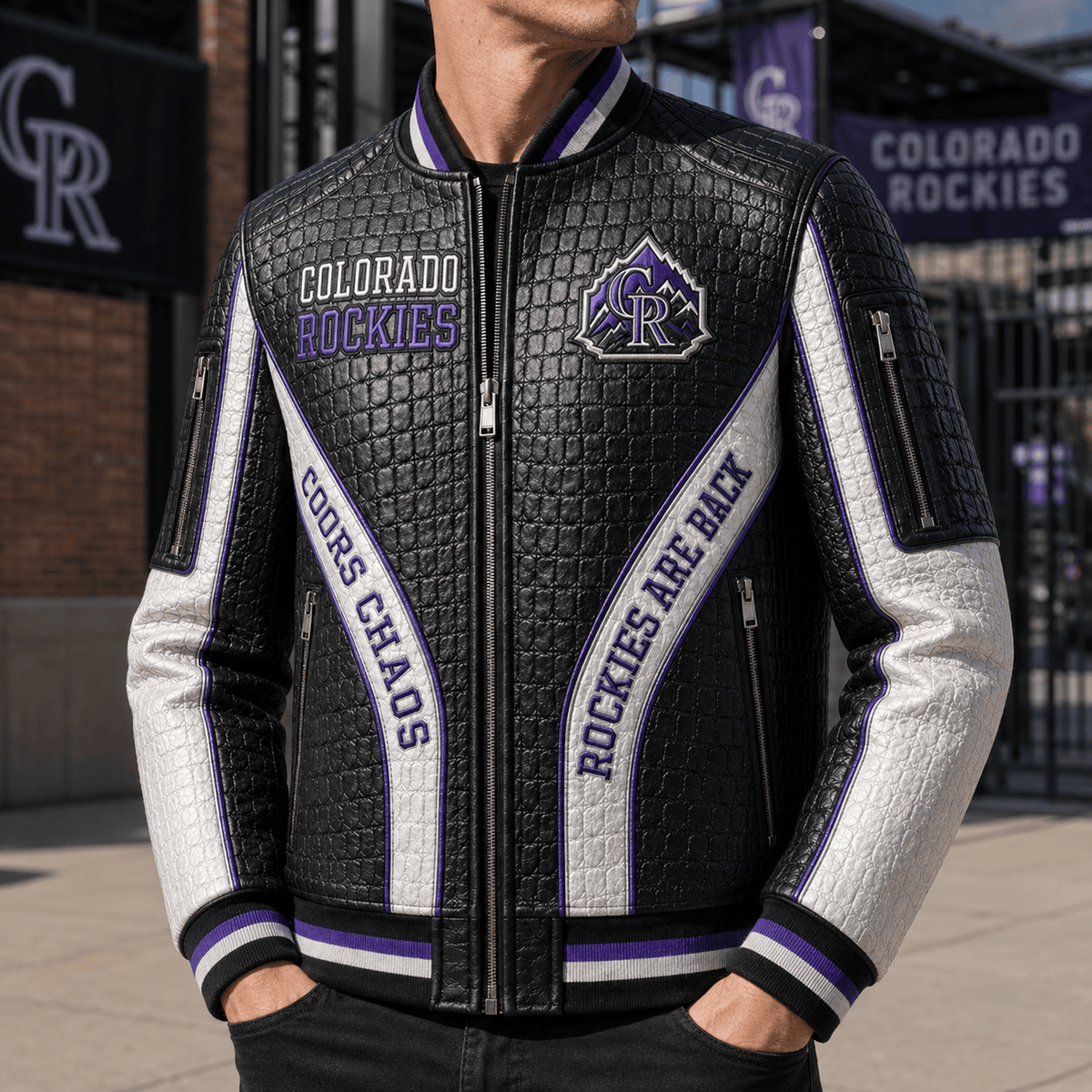 Premium CLRDR Leather Zipper Jacket PVNA